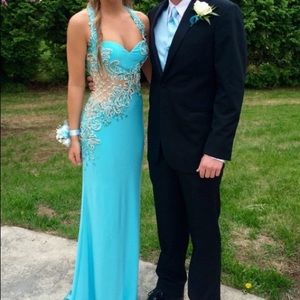 Blue prom dress